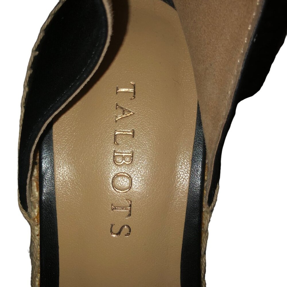 Talbots Espadrilles Womens 6.5 Used Black Leather - Picture 6 of 16
